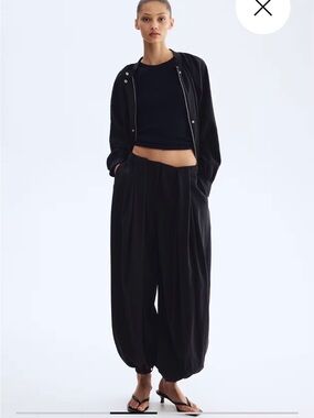 NWT H&M BALLOON-LEG MODAL PANTS Size 4 Sold Out Style